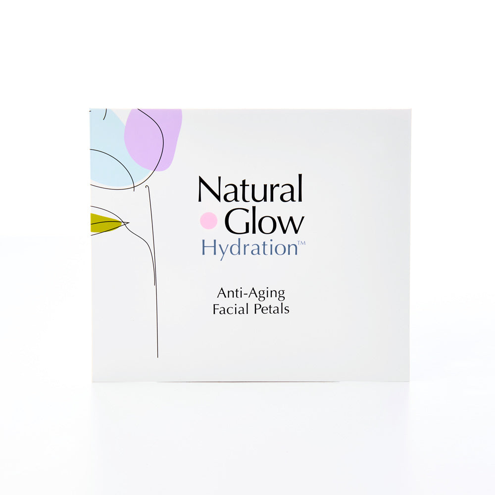 Front of Natural Glow Facial Petals packaging