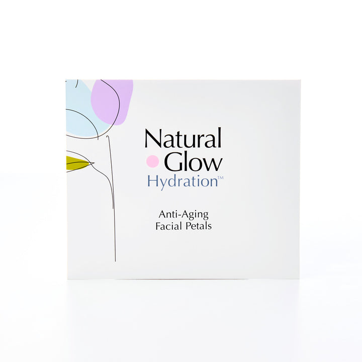 Front of Natural Glow Facial Petals packaging